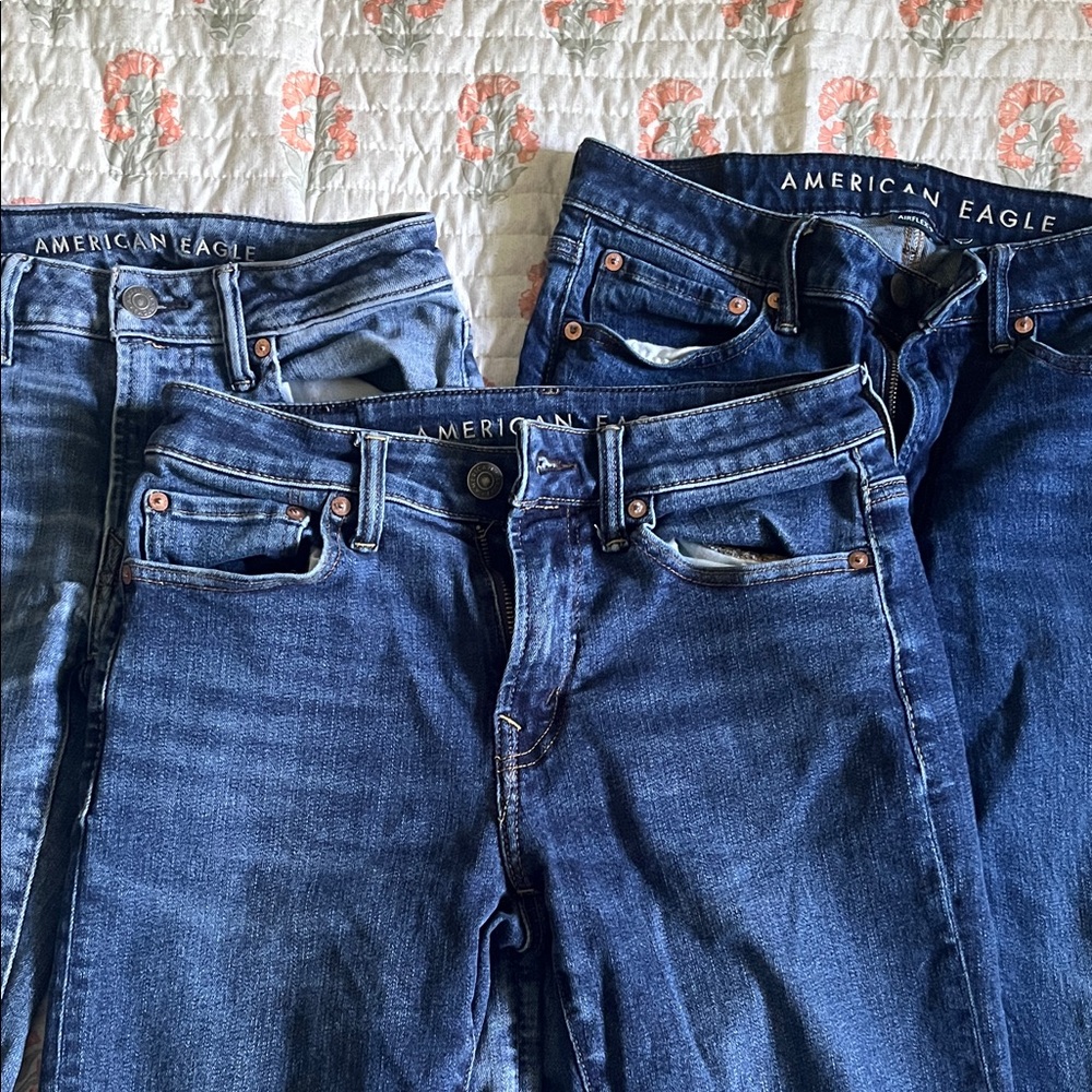American Eagle Outfitters Blue Skinny Jeans for Men